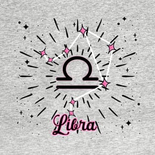 Libra Astrology sign design T-Shirt